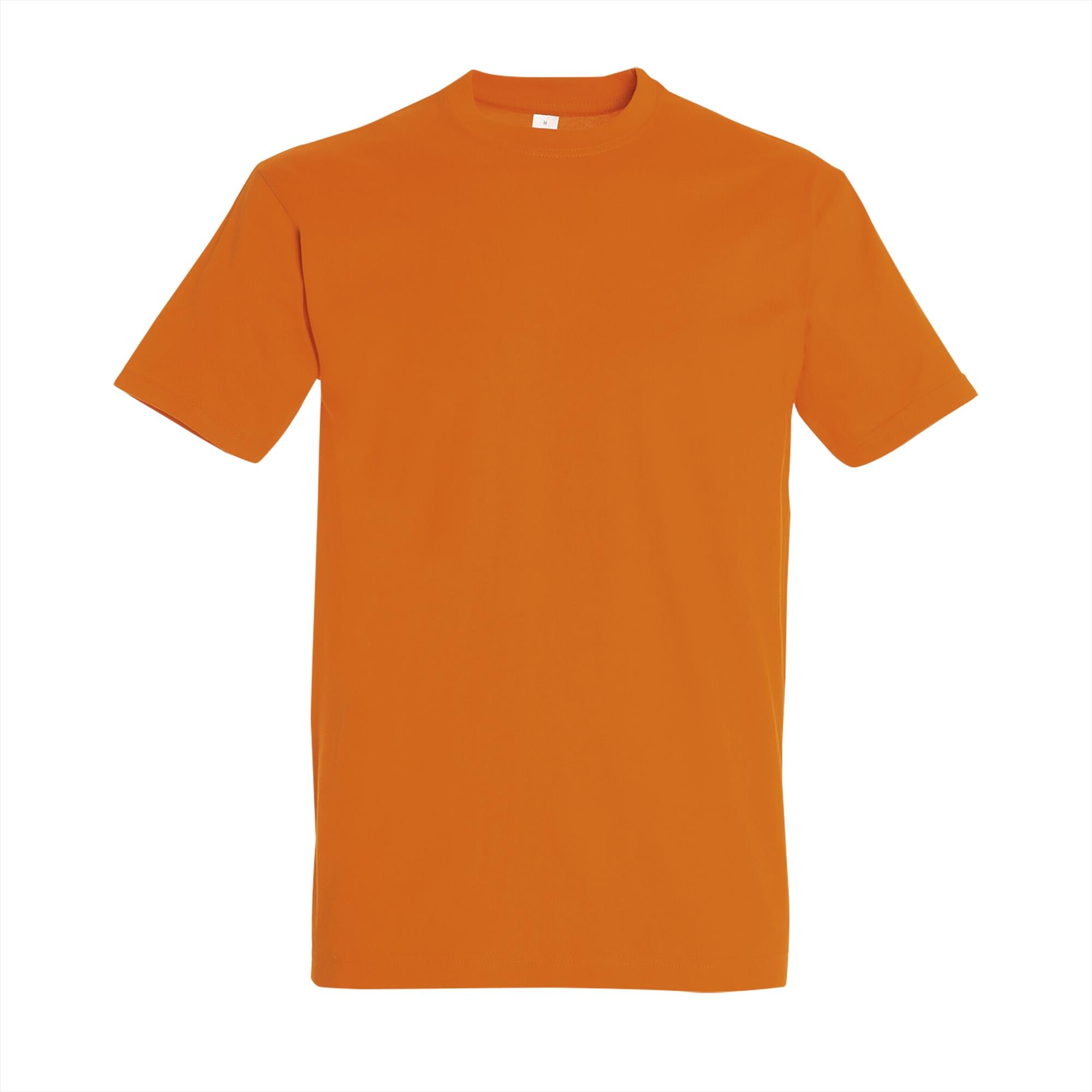 Oranje T-shirt bedrukken