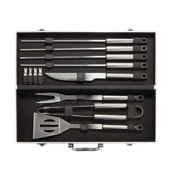 12-delige barbecue set in aluminium koffer - Afbeelding 3