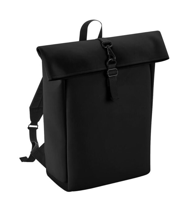 Matte PU Rolltop Backpack