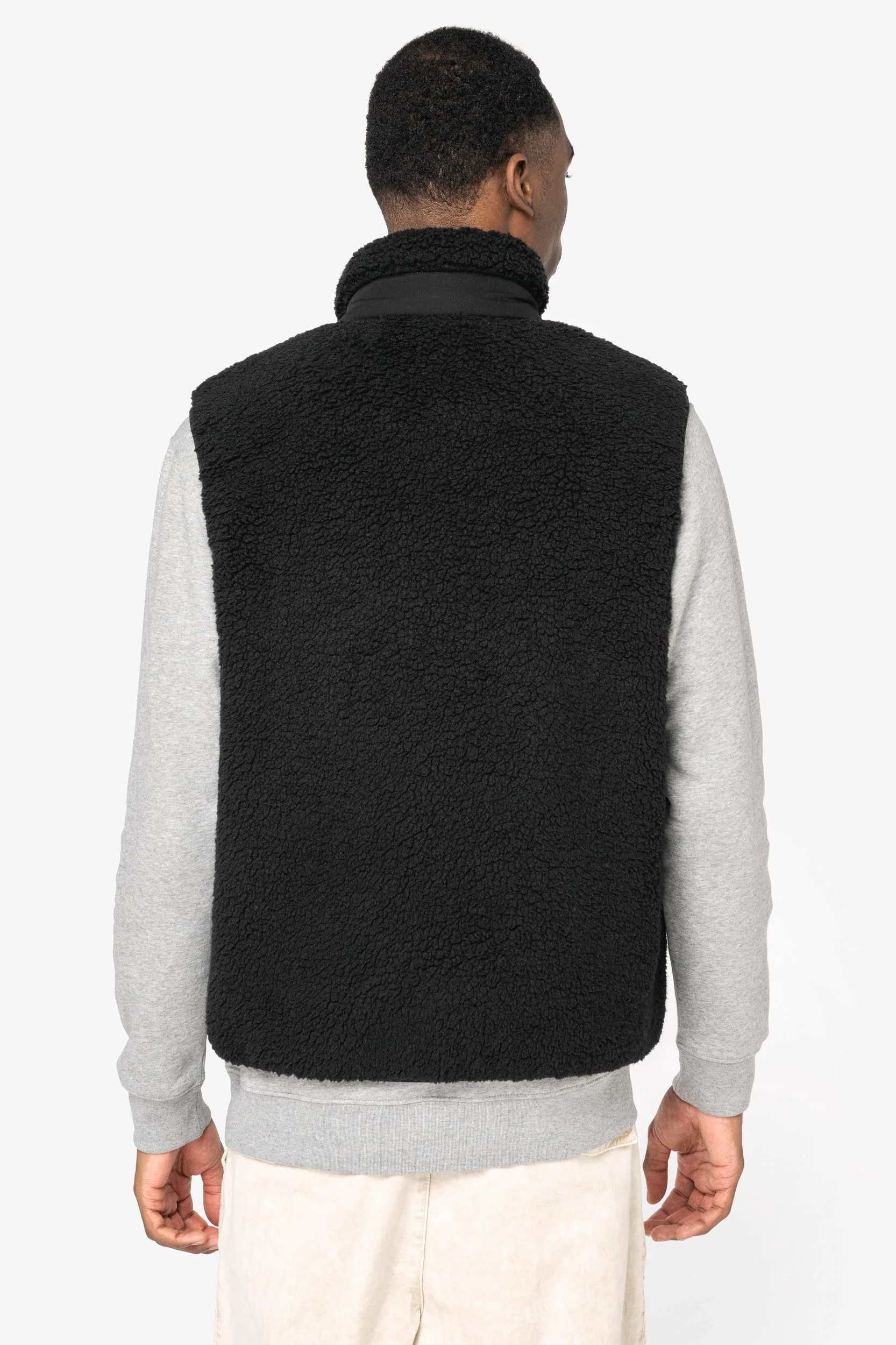 Ecologische uniseks bodywarmer van sherpa - Afbeelding 5