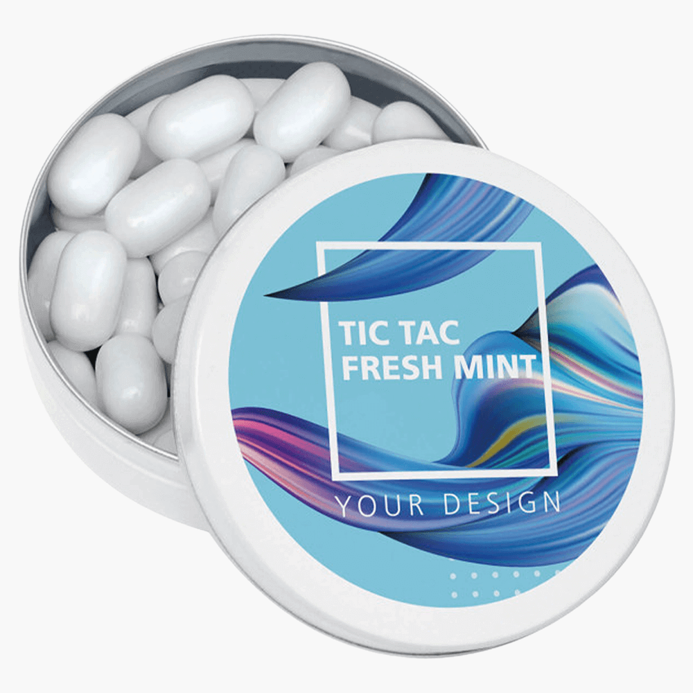 TicTac pepermunt in blikken doosje
