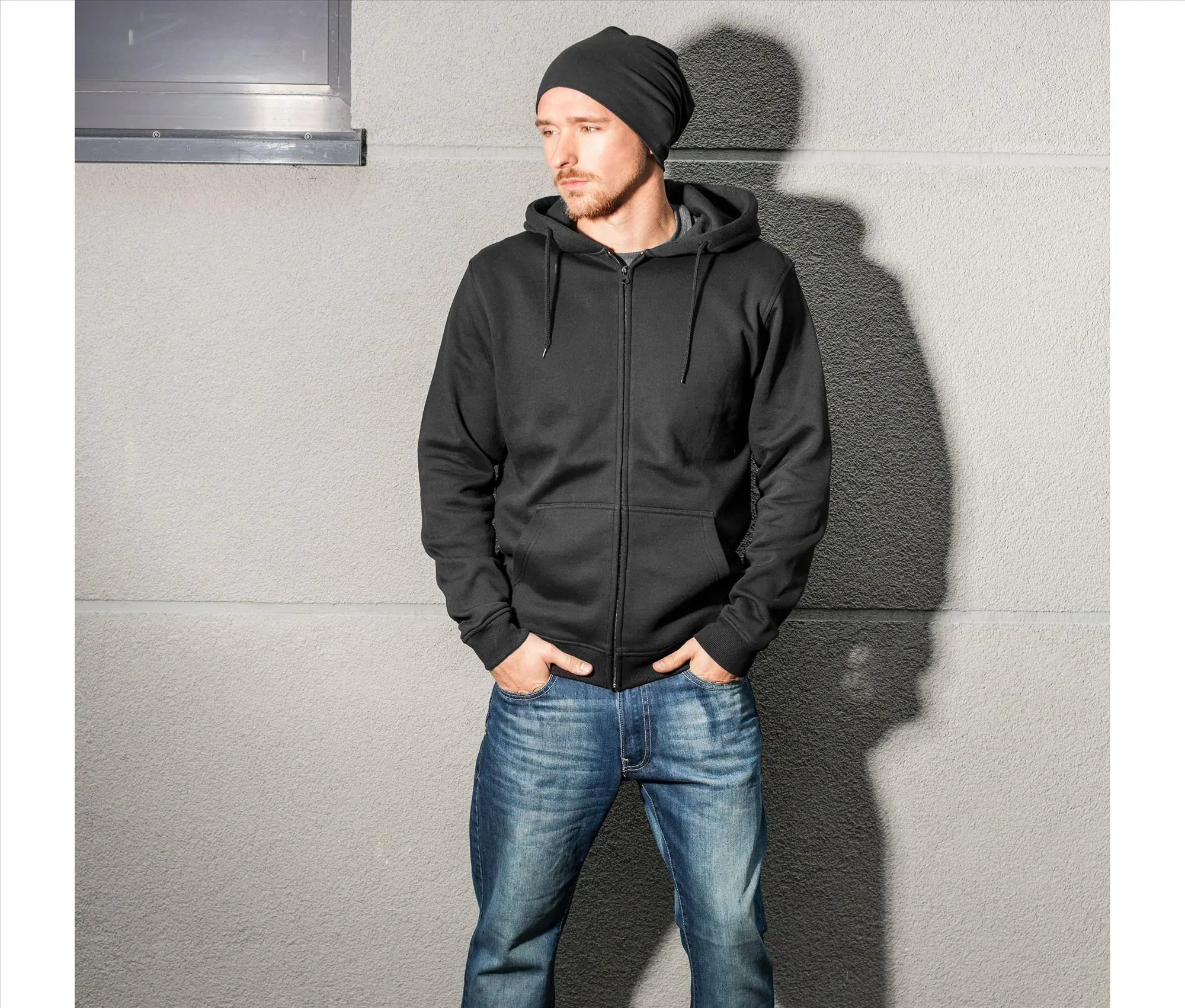 Heavy zip hoody