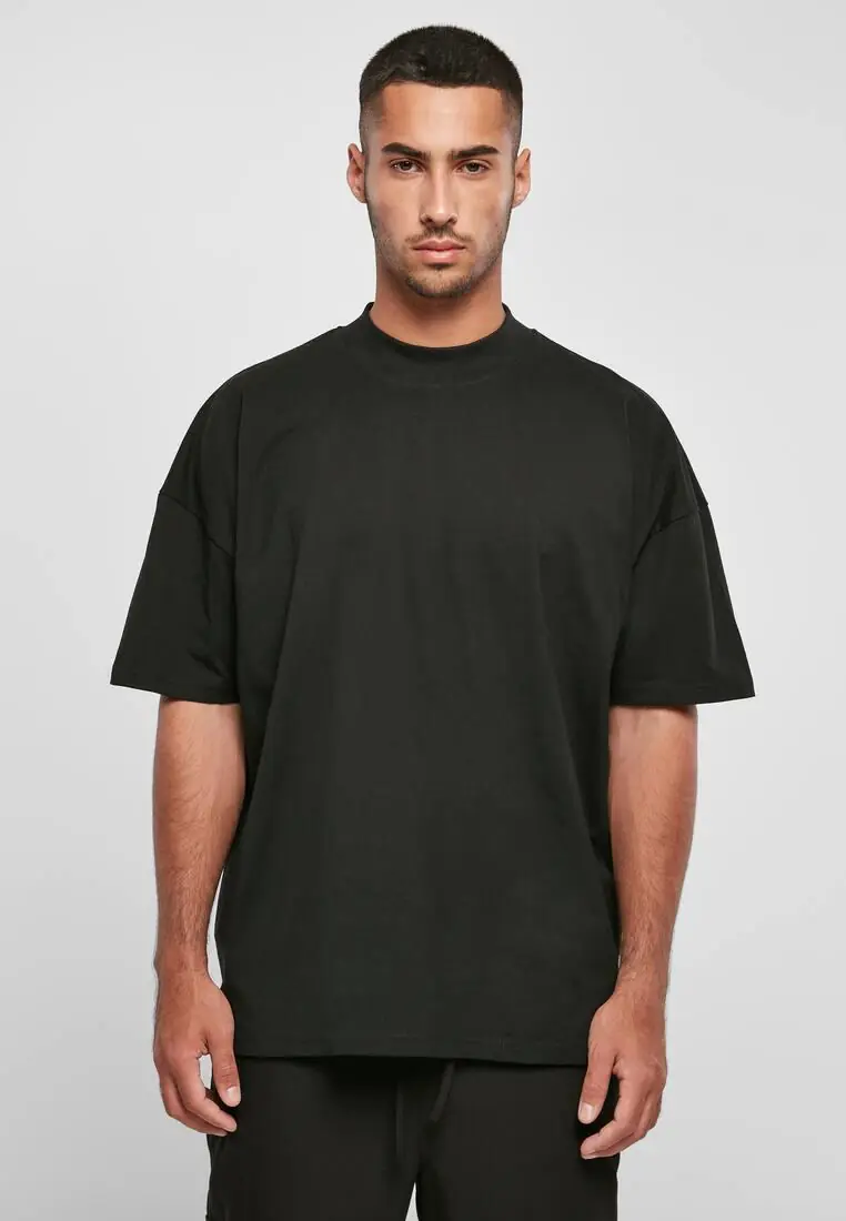 Oversized mock neck tee