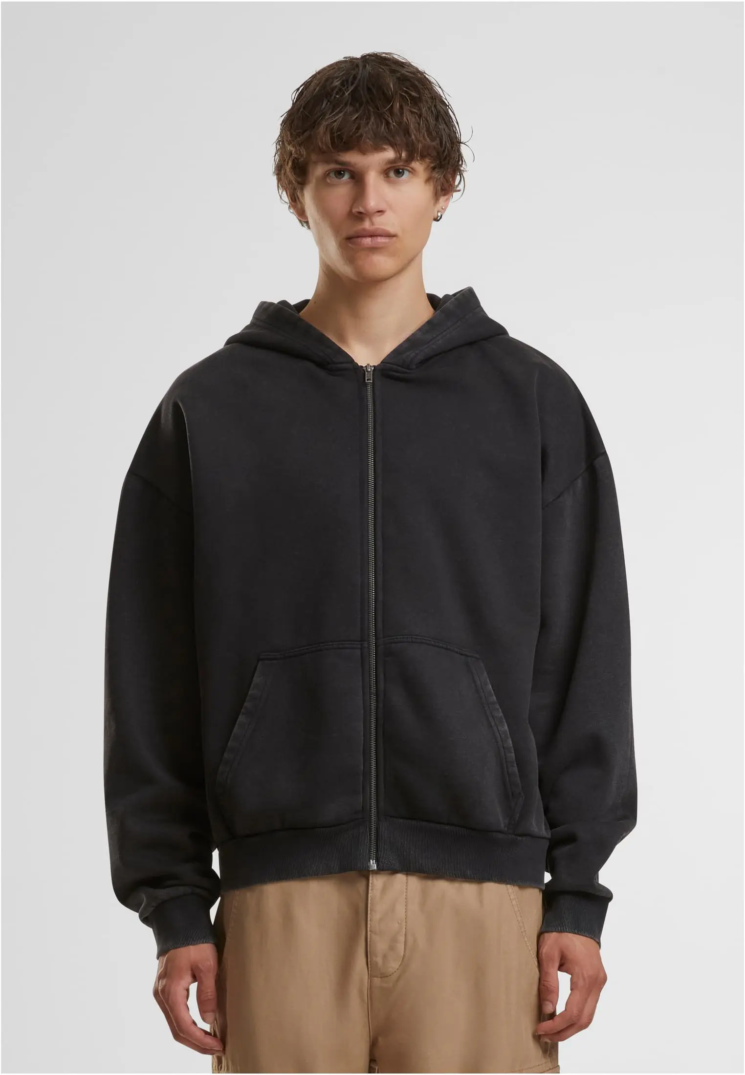 Stonewash heavy zip hoodie