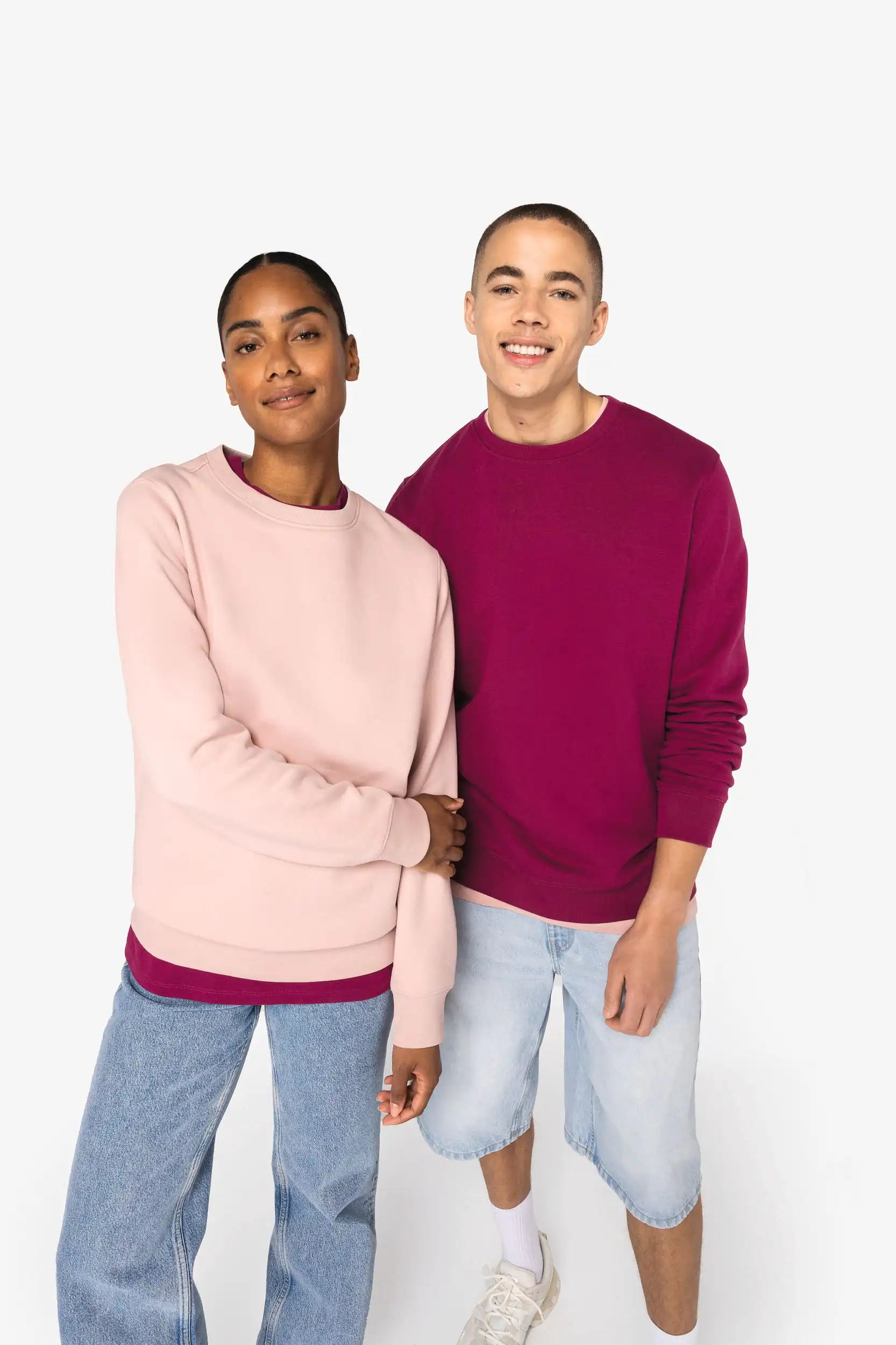 Ecologische uniseks sweater met ronde hals
