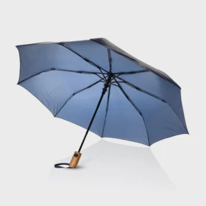 RPET acacia houten mini paraplu