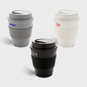 Herbruikbare koffiebeker met schroefdeksel