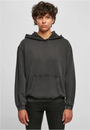 Acid washed oversize hoody