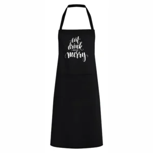 Kerst schort Eat Drink and Be Merry