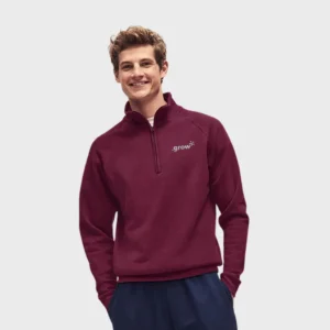 Fruit of the Loom Rits Nek Lichtgewicht Trui