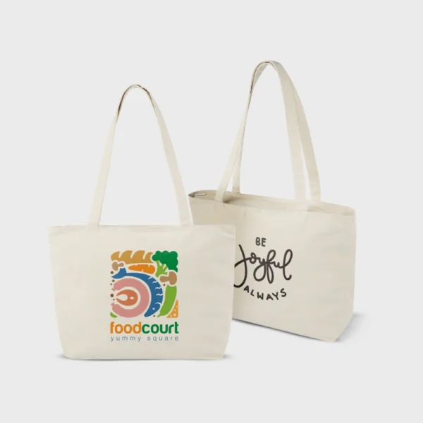 Katoenen tas met rits 320 g/m?
