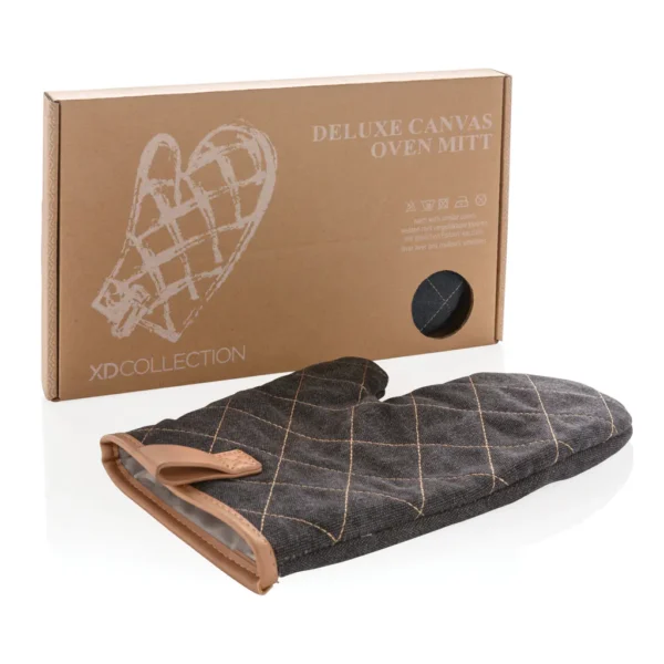 Deluxe canvas ovenhandschoen - Afbeelding 4