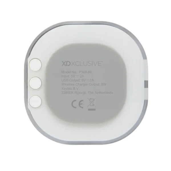 Aria 5W draadloze oplader met digitale klok - Afbeelding 3