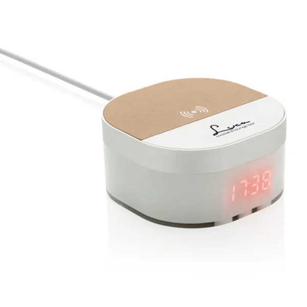 Aria 5W draadloze oplader met digitale klok - Afbeelding 7