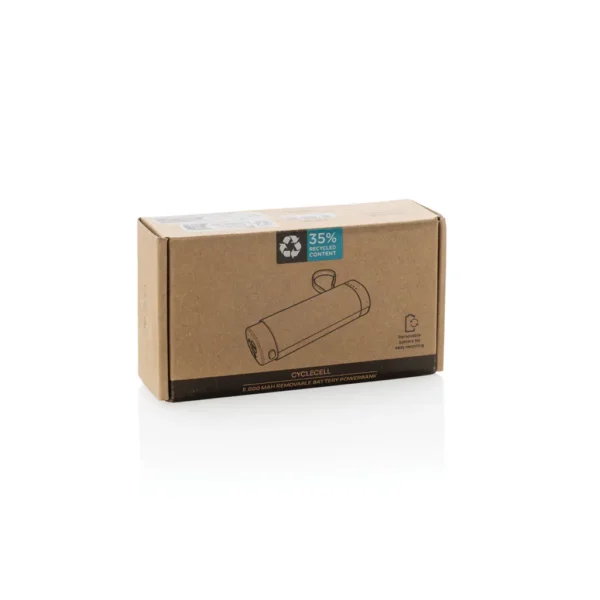 CycleCell 5000mAh powerbank met verwijderbare batterij - Afbeelding 7