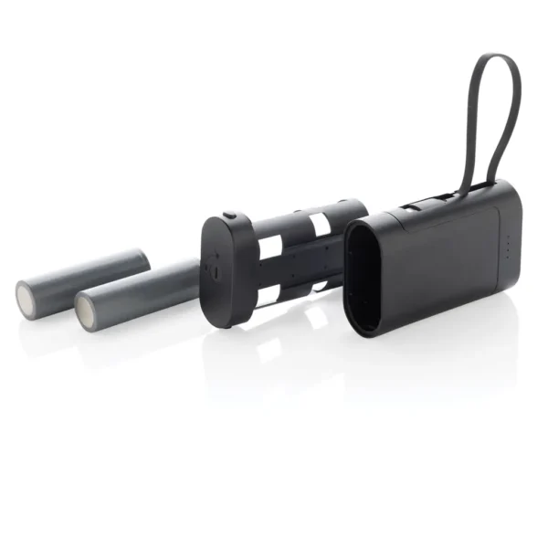 CycleCell 10.000 mAh powerbank met verwijderbare batterij - Afbeelding 4