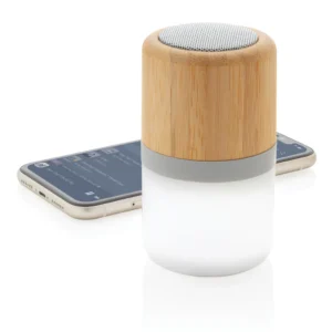 Alternative view of Draadloze bamboe 3W speaker met sfeerlicht