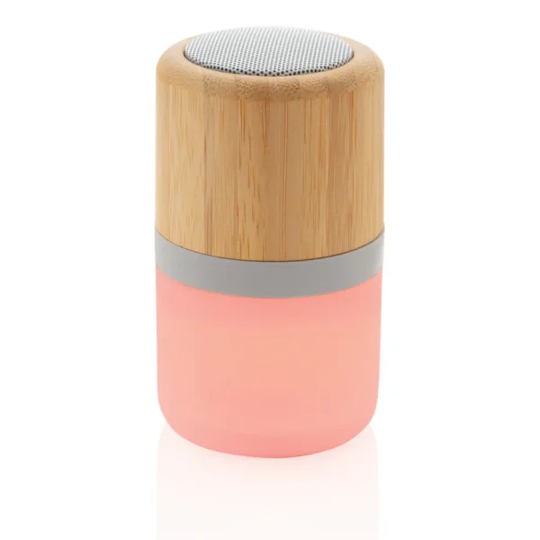Draadloze bamboe 3W speaker met sfeerlicht - Afbeelding 6