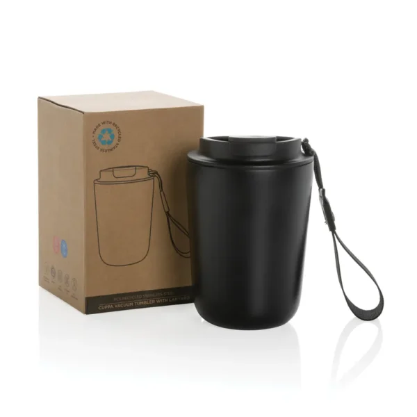 Cuppa RCS gerecycled rvs vacuumbeker met koord - Afbeelding 4