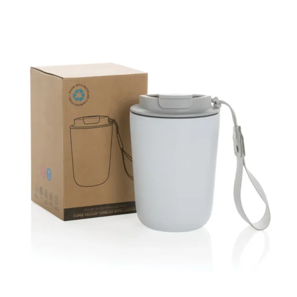 Cuppa RCS gerecycled rvs vacuumbeker met koord - Afbeelding 22