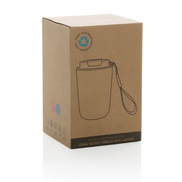Cuppa RCS gerecycled rvs vacuumbeker met koord - Afbeelding 23
