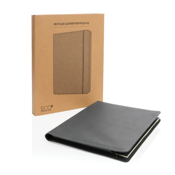 Gerecycled lederen portfolio A4 - Afbeelding 6