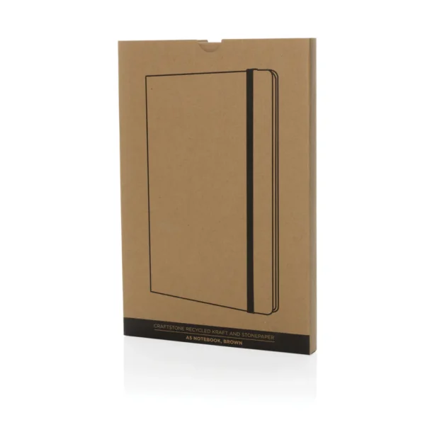Craftstone A5 gerecycled kraft- en steenpapier notitieboek - Afbeelding 29