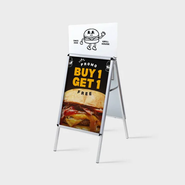 Reclamebord Ronde Hoeken