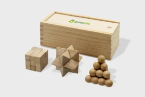 3-delige houten hersenkraker set
