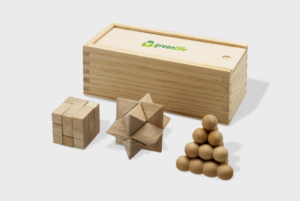 3-delige houten hersenkraker set