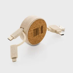 Kurk en tarwe 6-in-1 oprolbare kabel