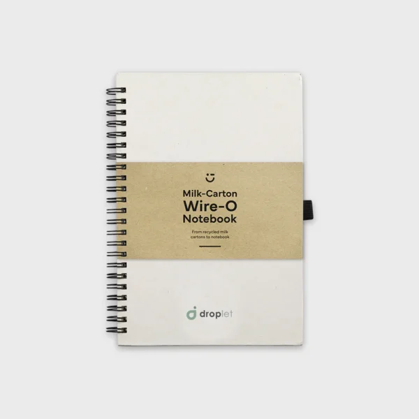 A5 wire-o notitieboekje van gerecyclede melkpakken