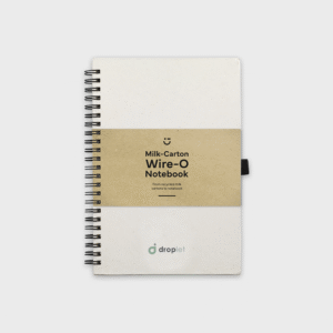 A5 wire-o notitieboekje van gerecyclede melkpakken