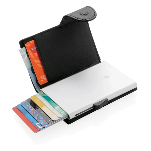 C-Secure aluminium RFID kaarthouder & portemonnee - Afbeelding 2