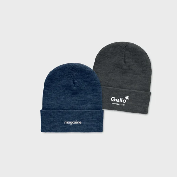RPET beanie met omslag