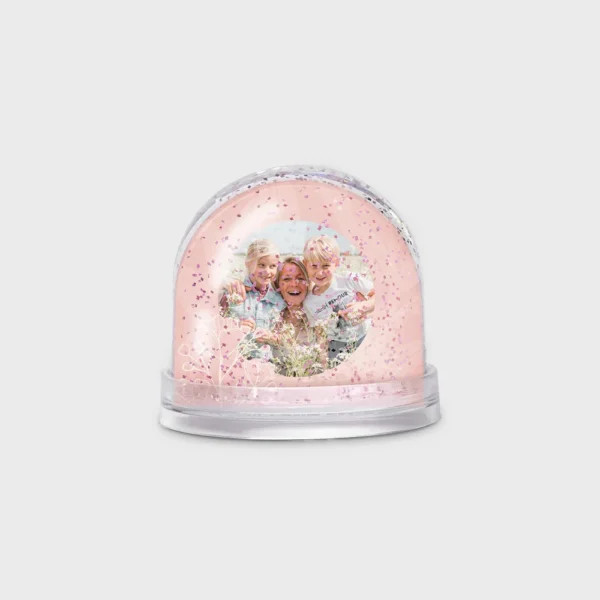 Gepersonaliseerde Glitter Sneeuwbol