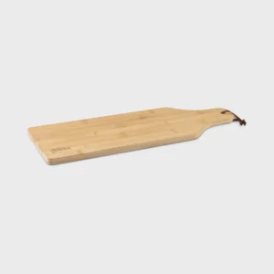 Serveerplank met leren koord