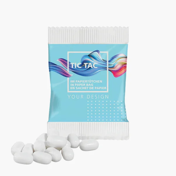 Tictac in papieren zakje