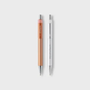 Metallic pen met chroom afwerking