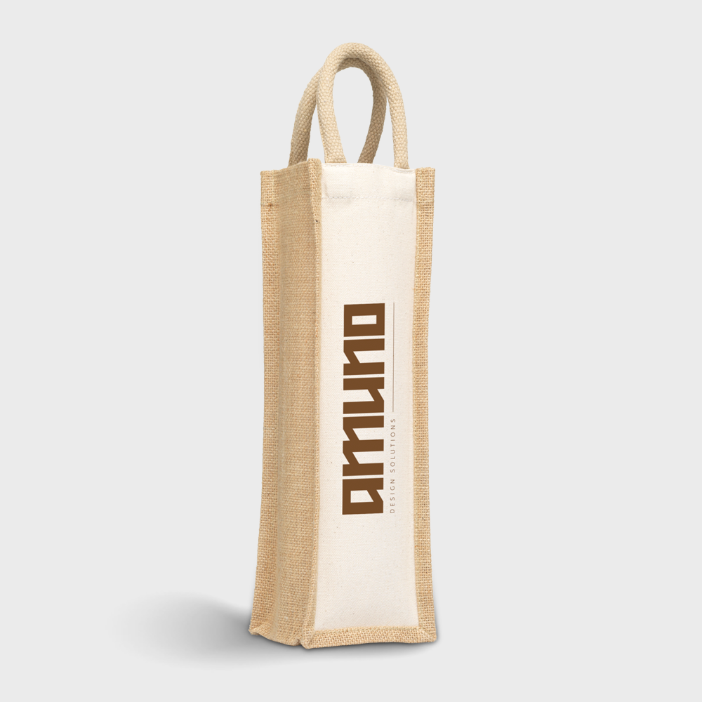 Jute Canvas Wijnzak