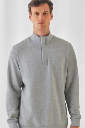 B&C ID.004 Zip Neck Sweat