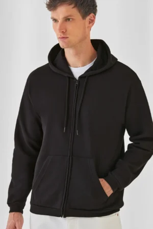 B&C ID.205 Hooded Full zip Sweatshirt 50/50