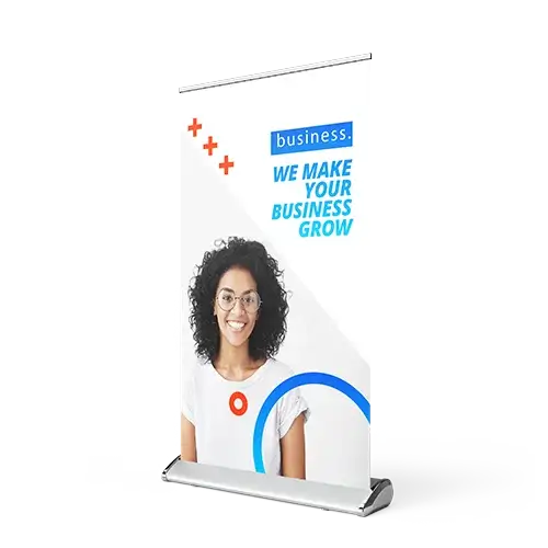 Mini roll-up banners