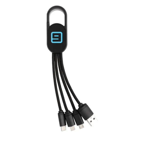 4-in-1 kabel met karabijnhaak - Afbeelding 5