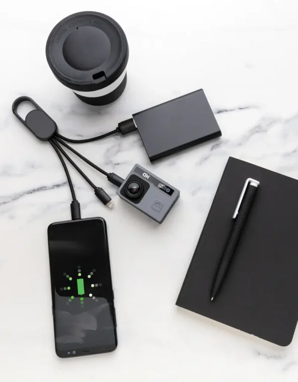 4-in-1 kabel met karabijnhaak - Afbeelding 7