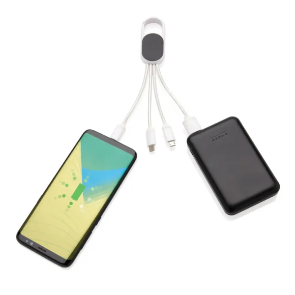 4-in-1 kabel met karabijnhaak - Afbeelding 10