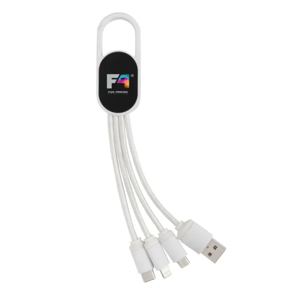 4-in-1 kabel met karabijnhaak - Afbeelding 12