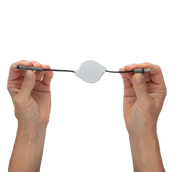 3-in-1 kabel met oprolmechanisme - Afbeelding 2
