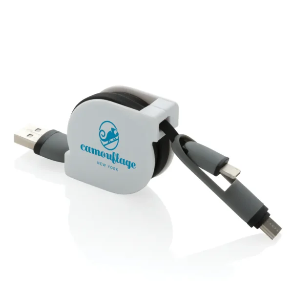 3-in-1 kabel met oprolmechanisme - Afbeelding 8
