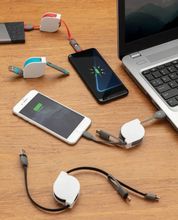 3-in-1 kabel met oprolmechanisme - Afbeelding 21